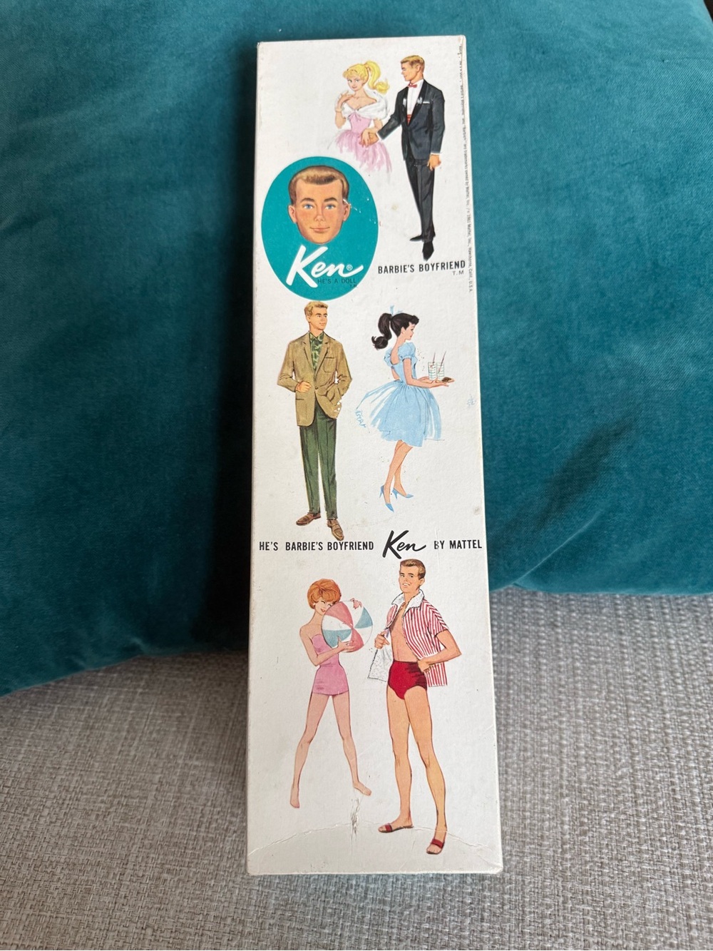 Mattel 1960s Ken Doll with Red Striped Jacket & Red Swim Briefs - Picture 5 of 9